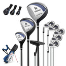 Mens LeftHanded Complete Golf Clubs and Bag Set Portable Lightweight Golf Stand Bag