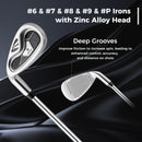 Mens LeftHanded Complete Golf Clubs and Bag Set Portable Lightweight Golf Stand Bag