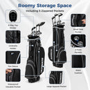 Mens LeftHanded Complete Golf Clubs and Bag Set Portable Lightweight Golf Stand Bag