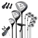 Mens LeftHanded Complete Golf Clubs and Bag Set Portable Lightweight Golf Stand Bag