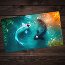 Moon and Ocean Koi Fish Playmat
