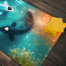 Moon and Ocean Koi Fish Playmat