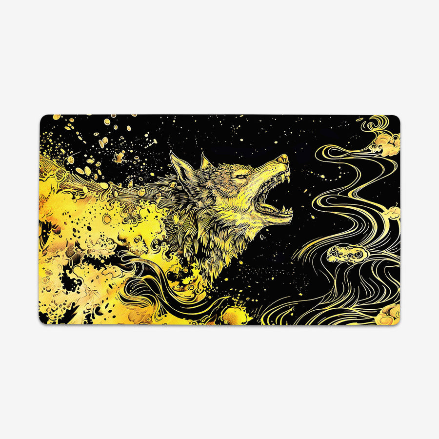 Wolf Molten Gold Playmat