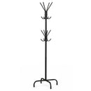 Freestanding Metal Coat Rack with 16 Hooks and 4 Legs
