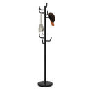 Metal Coat Rack Stand with 8 Sturdy Hooks and Metal Base