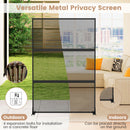 Set of 2 Metal Privacy Screen with Expansion Bolts