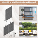 Set of 2 Metal Privacy Screen with Expansion Bolts