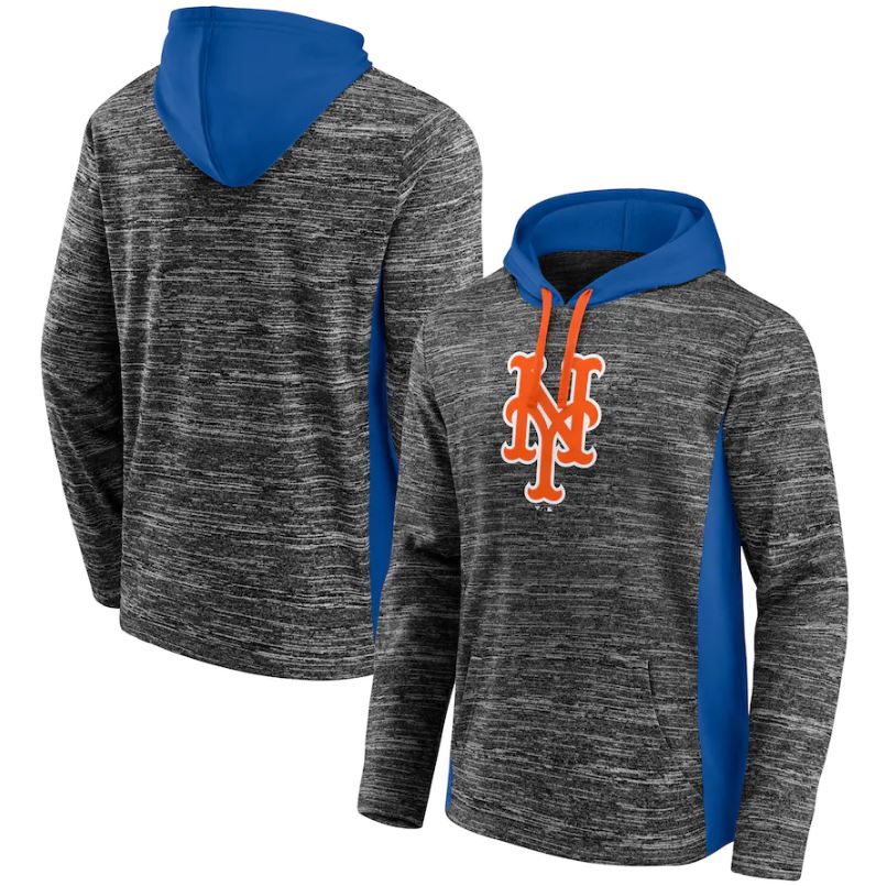 New York Mets Heathered Instant Replay Chiller Pullover Hoodie