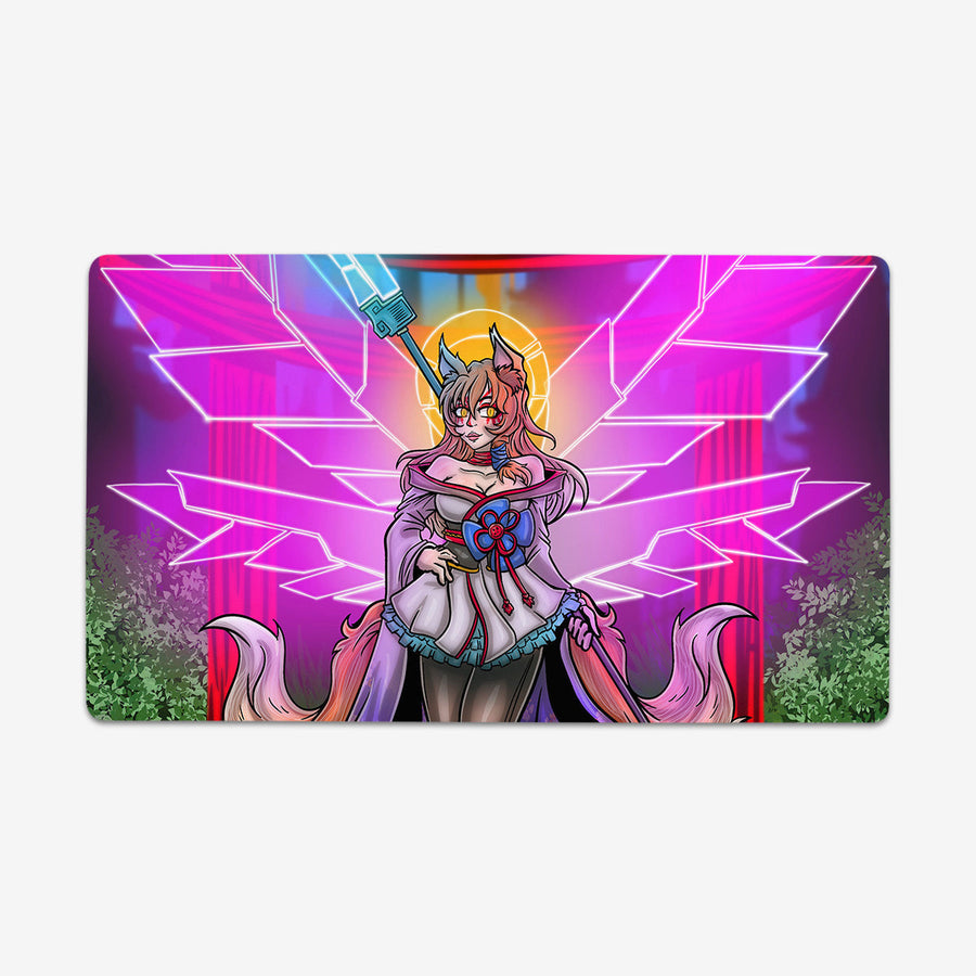 Neon Angel Fox Girl Playmat