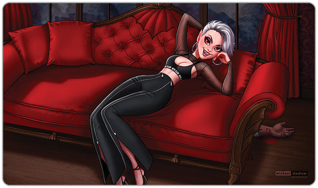 Reclining Vampire Playmat
