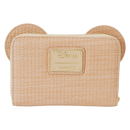 Mickey Mouse Woven Rattan Texture Zip Around Wallet by LoungeFly