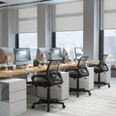 Mid-Back Mesh Office Chair Ergonomic Computer Chair with Lumbar Support-Black
