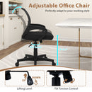 Mid-Back Mesh Office Chair Ergonomic Computer Chair with Lumbar Support-Black