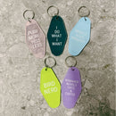 Middle Aged Prodigy Motel Style Keychain in Blue