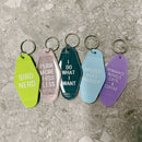 Middle Aged Prodigy Motel Style Keychain in Blue