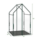 Mini Green House Metal Frame with Waterproof Bottom Mat and Wind Ropes