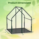 Mini Greenhouse with Metal Frame and Waterproof Cover