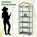 Mini Greenhouse Portable Plant Grow House with 5 Tier Shelves