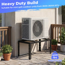 Mini Split Ground Stand Adjustable for 9000-36000 BTU Ductless Air Conditioners Heat Pump