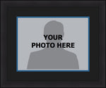 NBA Basketball Photo Picture Frame Kit - Minnesota Timberwolves (Black Matting, Blue Trim)