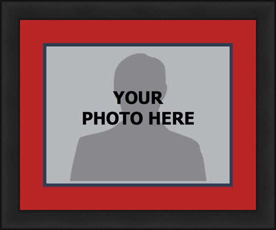 MLB Baseball Photo Picture Frame Kit - Minnesota Twins (Red Matting, Navy Trim)