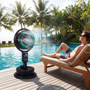 Misting Pedestal Fan Air Circulator with 90° Auto Oscillation Floor Standing Fan with 8 Speeds
