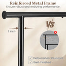 Mobile Garment Rack with Extendable Rods Heavy