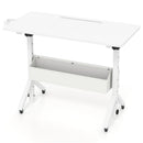 Mobile Standing Desk with Adjustable Height and Wheels