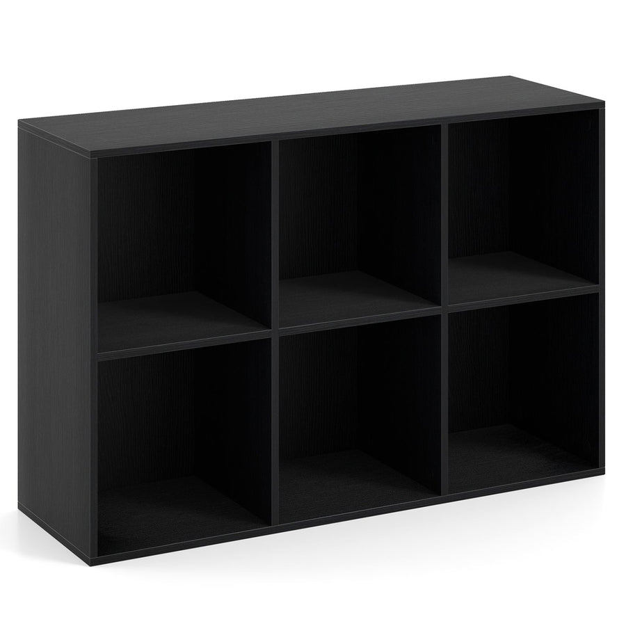 Modern 6-Cube Bookcase with Anti-tipping Kits for Bedroom Living Room-White