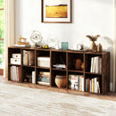 6-Cube Bookcase with Anti-Tipping Kit - Rustic Brown