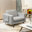 Modern Accent Armchair with Side Storage Pocket
