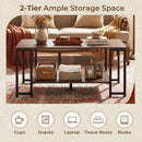 Modern Accent Table with Open Storage Shelf for Apartment and Lounge