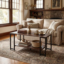 Modern Accent Table with Open Storage Shelf for Apartment and Lounge