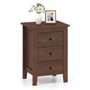 Nightstand End Beside Table Drawers Modern Storage Bedroom Furniture