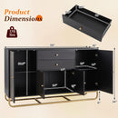 Modern Buffet Sideboard Cabinet with 2 Drawers & Adjustable Shelves