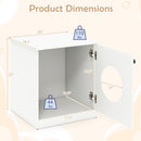 Cat Litter Box Enclosure with Nightstand Top - White