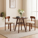Modern Dining Chairs Set of 4 with Solid Rubber Wood Legs