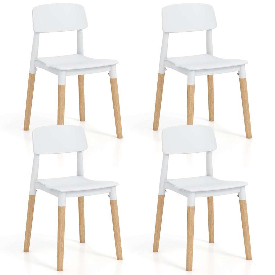 Modern Dining Side Chairs Set of 4 with Ergonomic Backrest for Dining Room