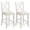 Counter Height Bar Stools with Cushion and Footrest