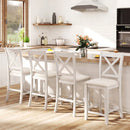 Counter Height Bar Stools with Cushion and Footrest
