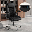 Executive Office Chair with Adjustable Headrest and Rocking