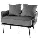Modern Loveseat Sofa Upholstered Dutch Velvet Sofa Couch
