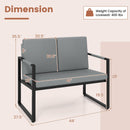 Modern Loveseat Sofa 2 Seater Small Couch