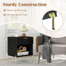 Nightstand with Charging Station and Storage Drawer