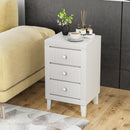 Modern Nightstand with 3 Drawers for Bedroom Living Room