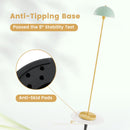 Modern Standing Lamp with Adjustable Lamp Head and Foot Switch