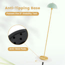 Modern Standing Lamp with Adjustable Lamp Head and Foot Switch