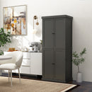 72.5 Inches Tall Buffet Cabinet with 6-Tier Shelves and 4 Doors
