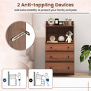 Storage Dresser with Anti-Toppling Device, 44" Tall