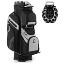 Molded Lock Top Golf Cart Bag with 14-Way Full Length Dividers and 11 Pockets